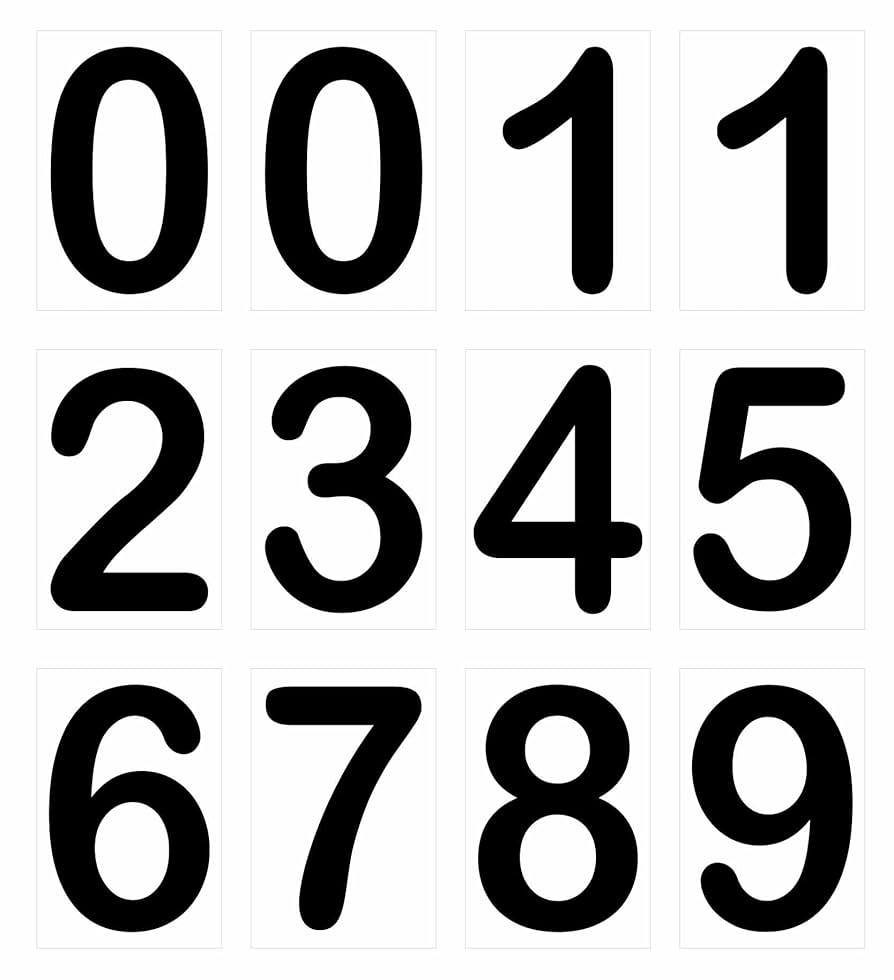 Numero adhésif 15cm