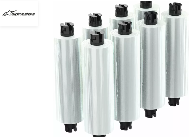 8 Rouleaux de roll off pour lunette Wide Vision Alpinestars