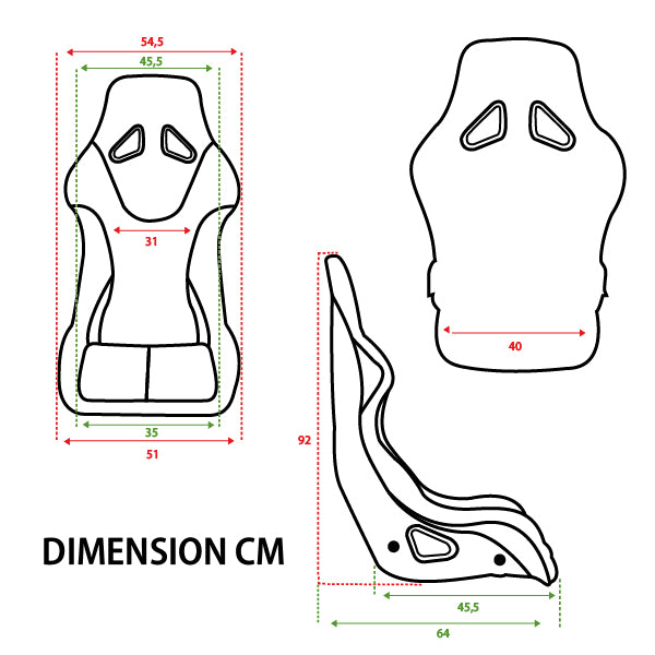 Siège baquet fibre FIA - 2025