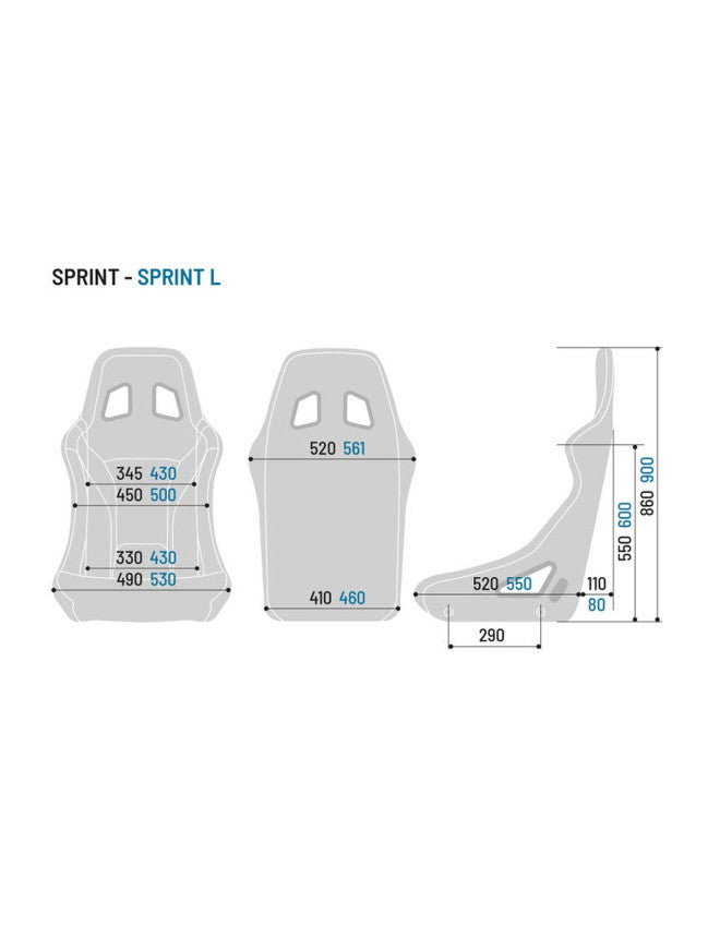 Siège baquet Sprint + Tubulaire FIA - SUR COMMANDE
