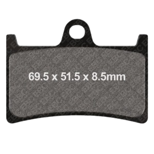 Plaquette de frein EBC pour étrier MT07/MT09 origine moto