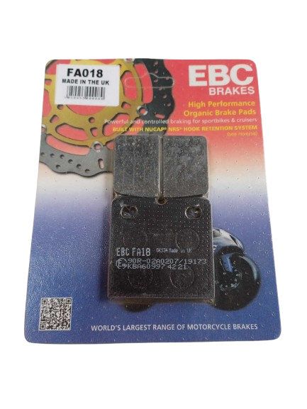 Paire de plaquettes EBC FA018 pour étrier Xtremperf2