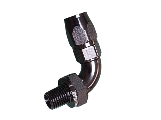 Raccord essence 90° Dash 6 - male 1/4 npt