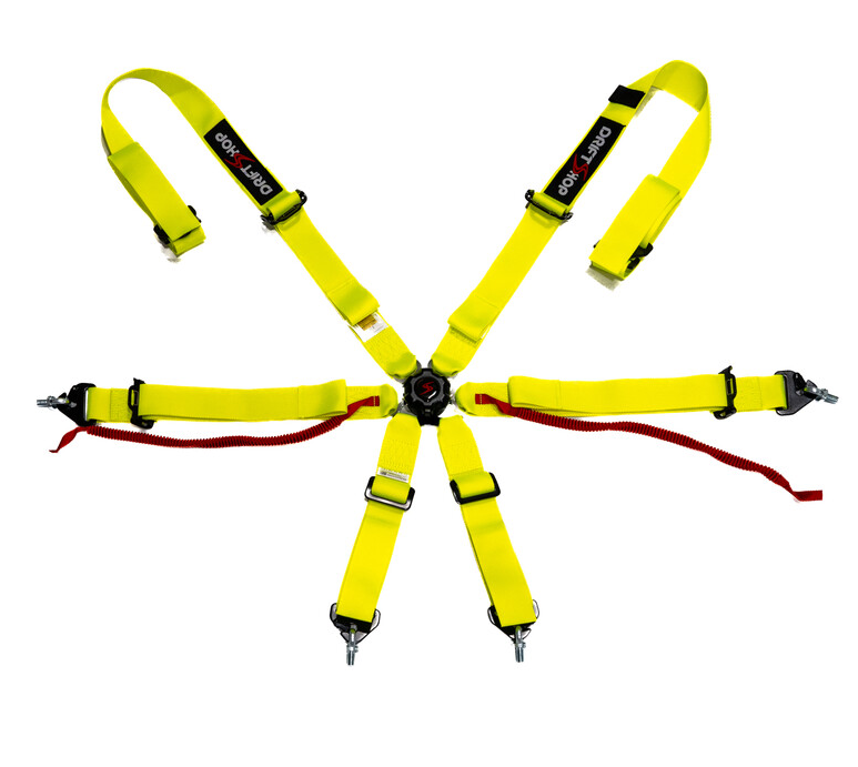 Harnais couleur FIA 6 points R6 compatible hans - 2026 - couleur aux choix