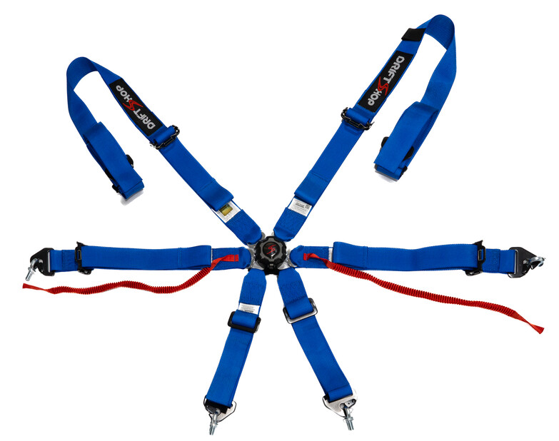 Harnais couleur FIA 6 points R6 compatible hans - 2026 - couleur aux choix