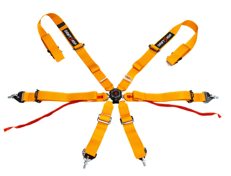 Harnais couleur FIA 6 points R6 compatible hans - 2026 - couleur aux choix