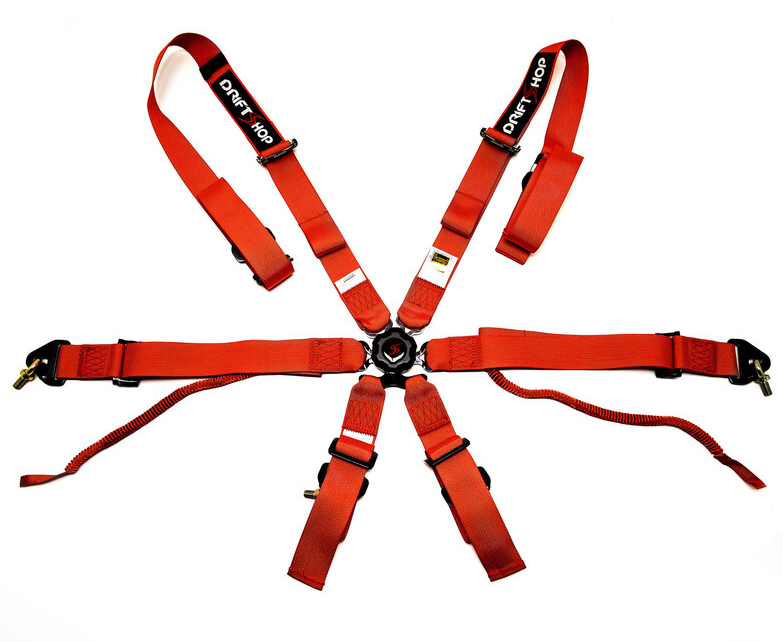 Harnais couleur FIA 6 points R6 compatible hans - 2026 - couleur aux choix