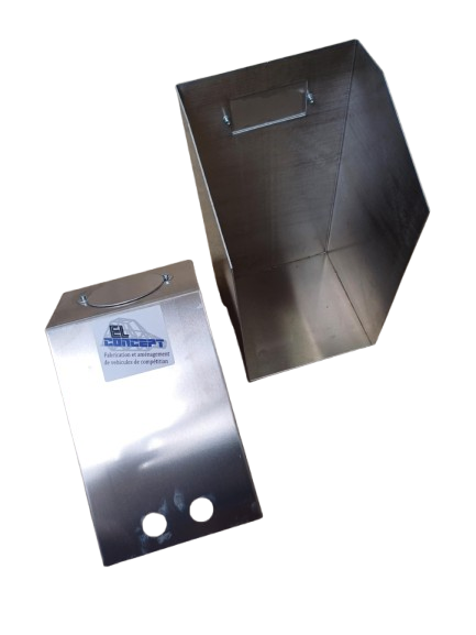 Caisson aluminium pour réservoir essence ATL vertical 10 litres